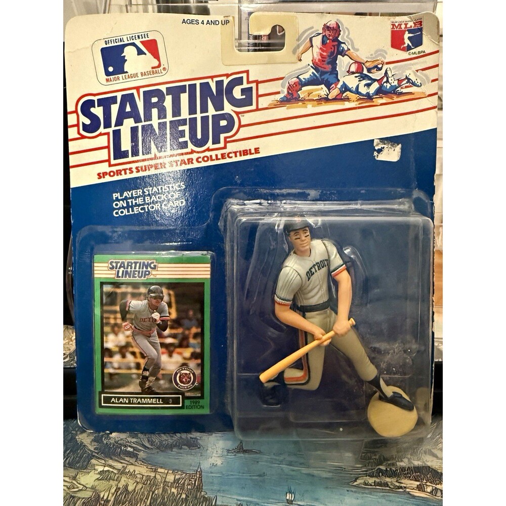 1989 Kenner Starting Lineup Alan Trammell Detroit Tigers #88240 MLB Sealed MOC